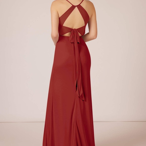 Bridesmaid or formal dress terracotta color - Picture 2 of 3